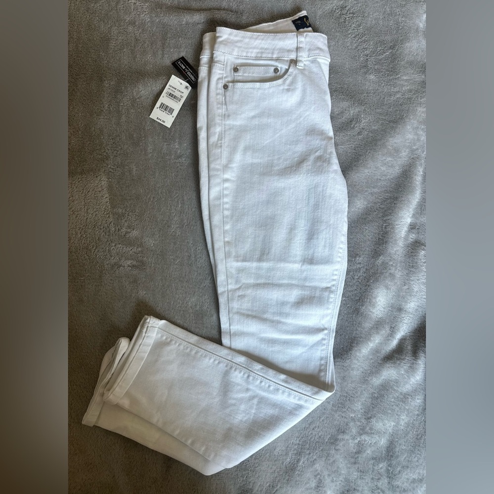 INDIGO REIGN White cropped Jeans Size: 9 - Picture 1 of 4